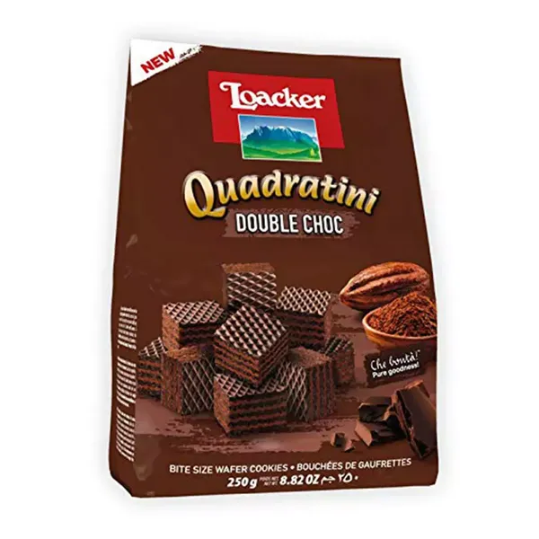 LOACKER BISC DOUBLE CHOC 250GM