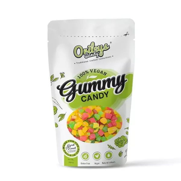 ORLEYS MN GUMMY CANDY FRUIT CUBES ASRTD 250G