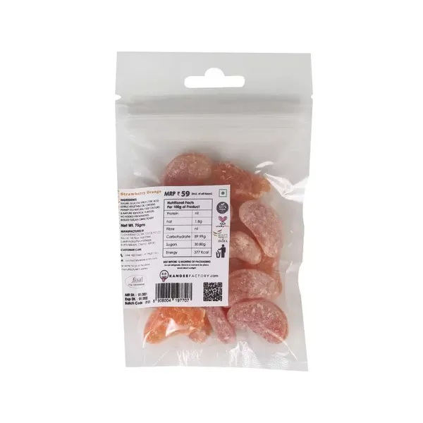 ORLEYS SLICE STRAWBERRY ORANGE 75G