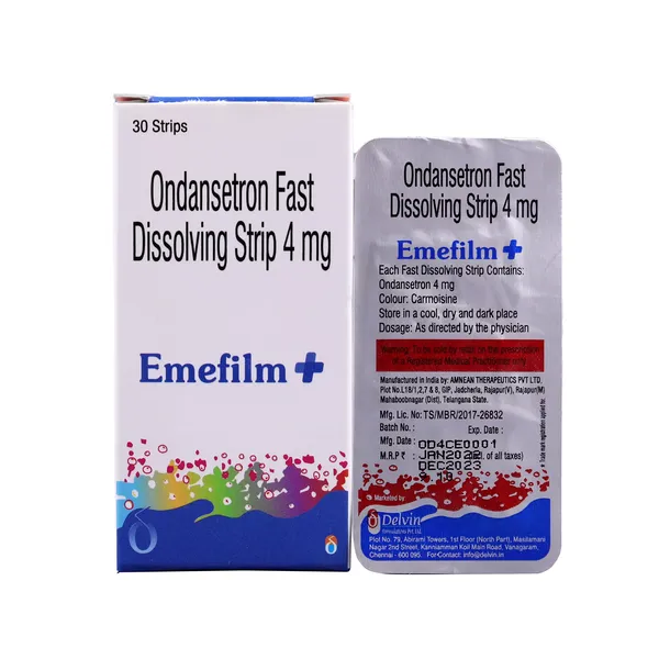 EMEFILM PLUS 4MG ORAL STRIP 1PC