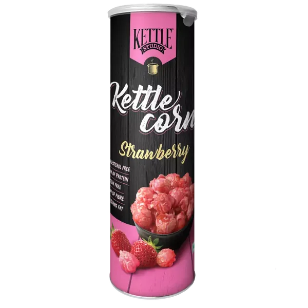 KETTLE CORN STRAWBERRY 125GM