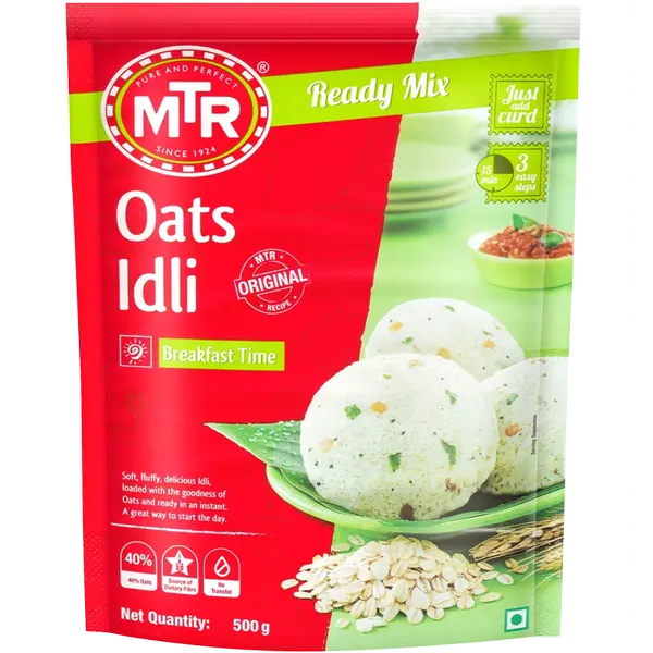 MTR READY/COOK OATS IDLI 500GM