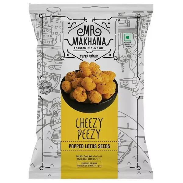 MR MAKHANA CHEESY PEEZY 75GM