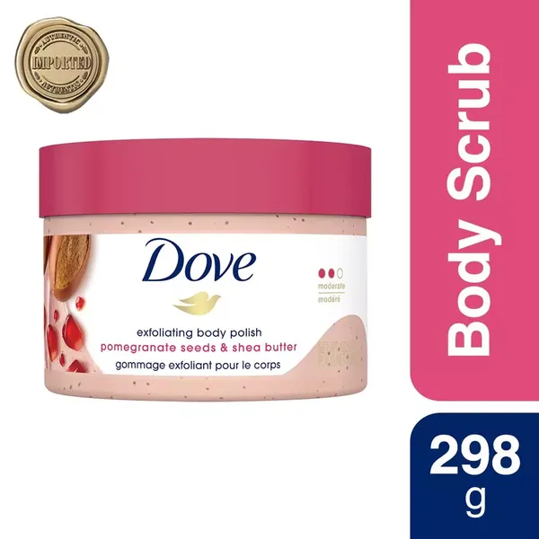 DOVE  B/POLISH POMEGRANATE & SHEA 298GM