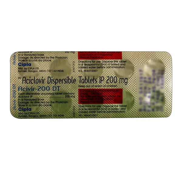 ACIVIR 200DT 10TAB