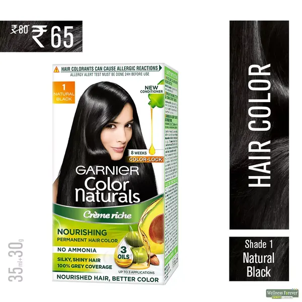 GARN HR/COLOR NATURAL BLACK-1 70ML