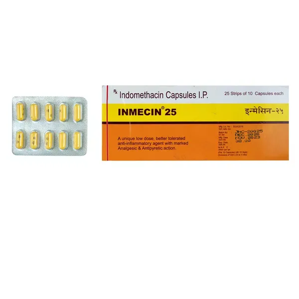 INMECIN 25MG 10CAP