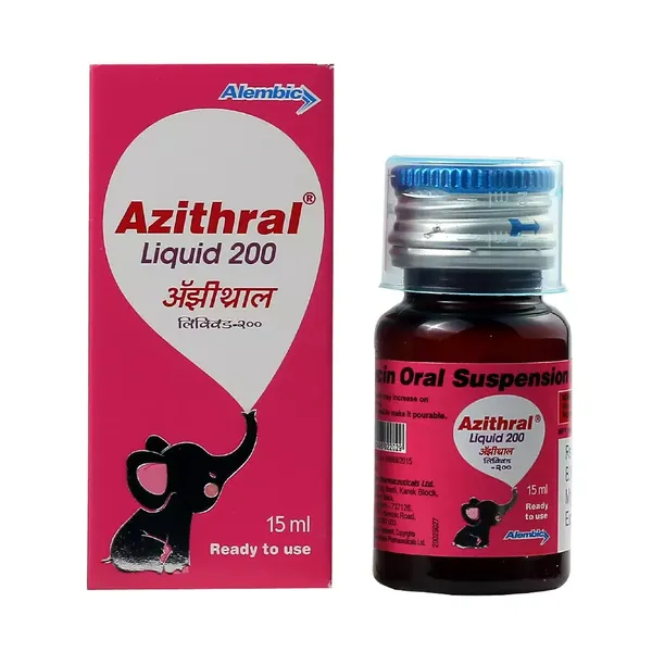 AZITHRAL 200MG LIQ 15ML