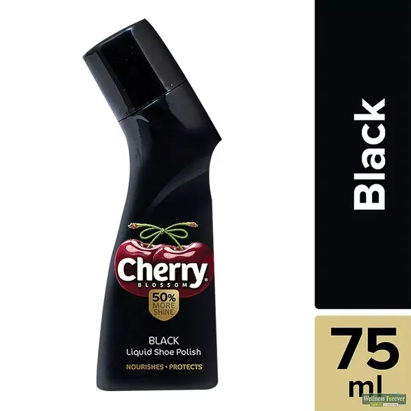 CHERRY SHOE LIQ BLACK 75ML