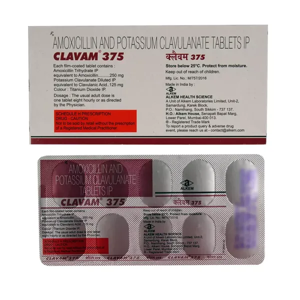 CLAVAM 375MG 10TAB