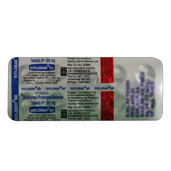 DICLORAN-SR 100MG 10TAB