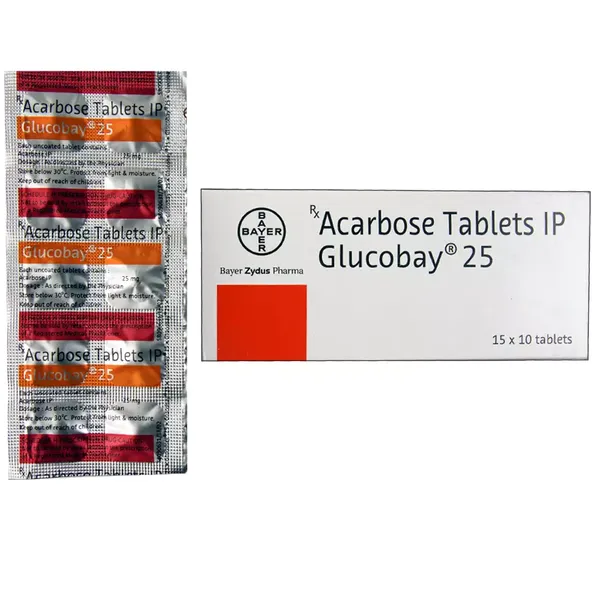 GLUCOBAY 25MG 10TAB