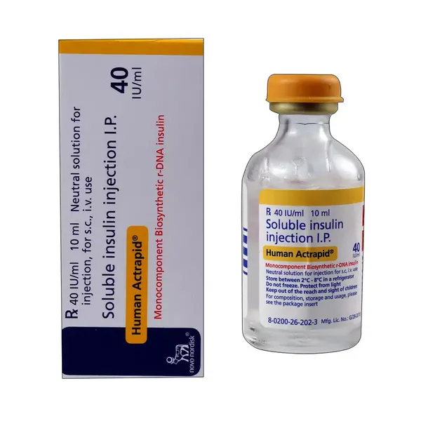 HUMAN ACTRAPID 40IU 10ML VIAL