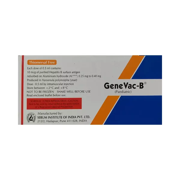 GENE-VAC B PAED INJ 0.5ML VIAL