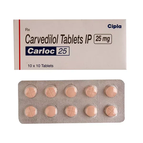 CARLOC 25MG 10TAB