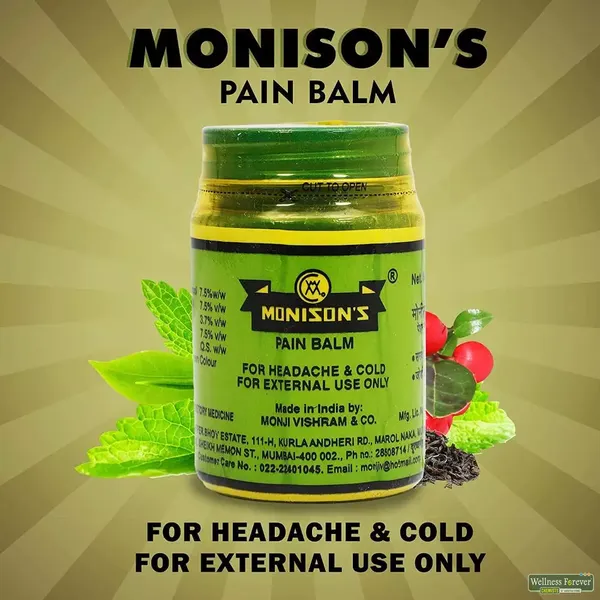 MONISONS PAIN BALM 25GM