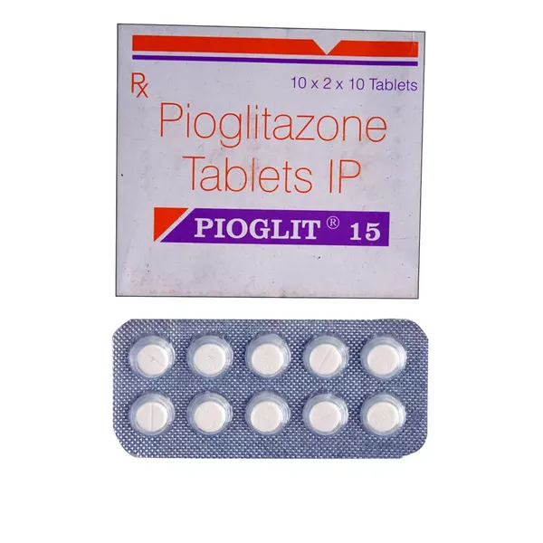 PIOGLIT 15MG 10TAB