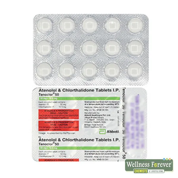 TENOCLOR 50MG 15TAB