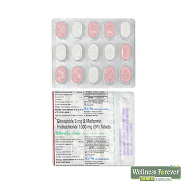 GLIMISAVE-MAX FORTE 3MG 15TAB