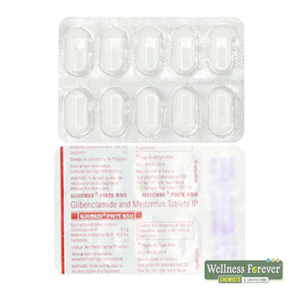 GLUCORED-FORTE 850MG 10TAB