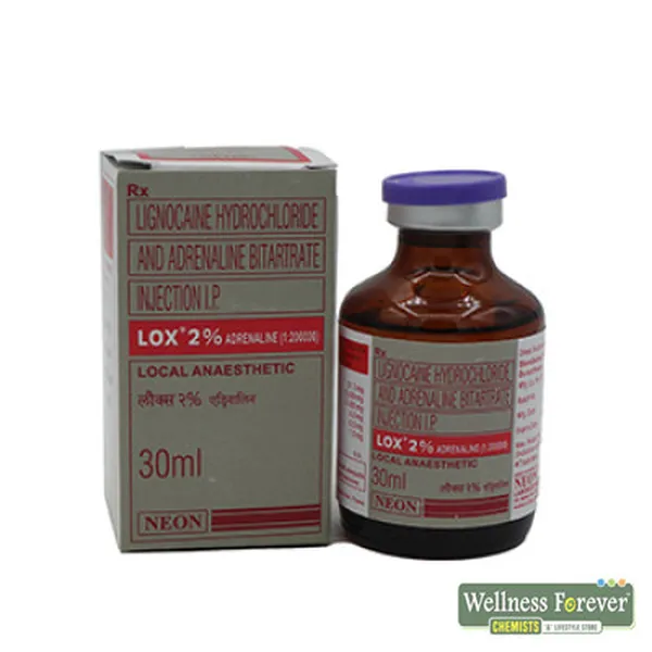 LOX 2% ADRENALINE INJ 30ML VIAL