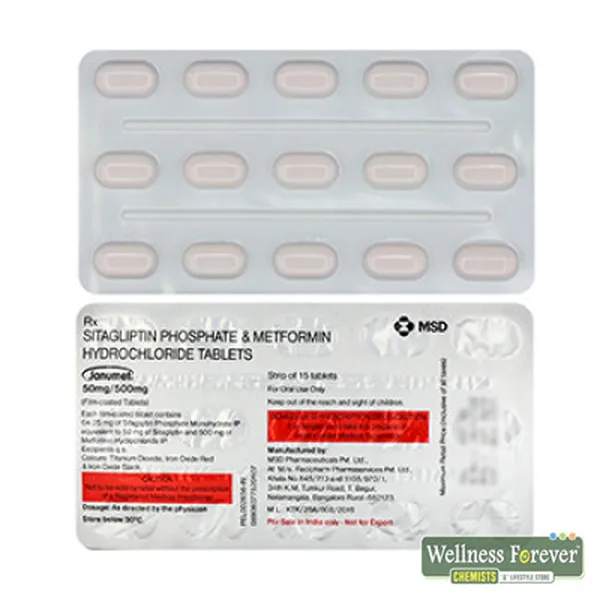 JANUMET 50MG/500MG 15TAB