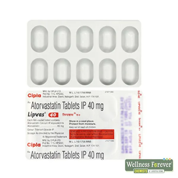 LIPVAS 40MG 10TAB