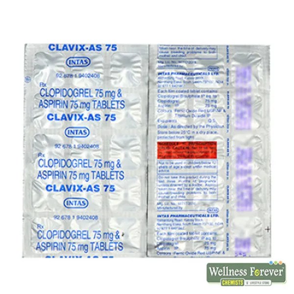 CLAVIX-AS 75MG 15TAB