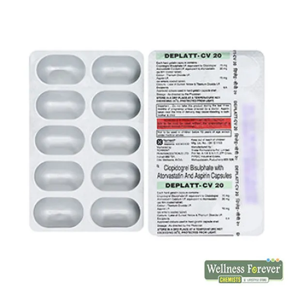 DEPLATT-CV 20MG 10CAP