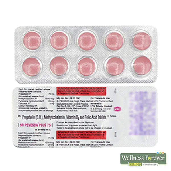 PEVESCA-PLUS SR 75MG 10TAB