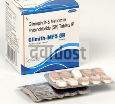 Buy Glimith Mf 3 500 Tablet Sr Online View Uses Review Price Composition Secondmedic