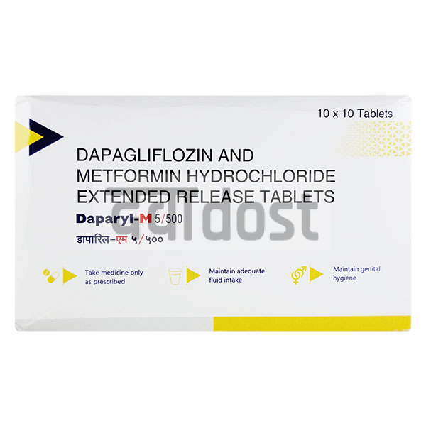 Daparyl M 5mg/500mg Tablet Upto 10.00% Off 0mg Tablet