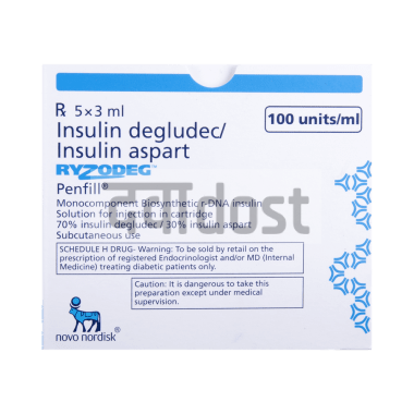 Buy Ryzodeg 100IU/ml Penfill Online, View Uses, Review, Price ...