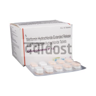 Gluconorm P 15 Tablet ER Upto 9.76% Off | DawaaDost