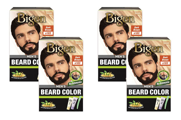 Bigen Mens Beard Color Dark Brown B103 40g Pack Of 4 Upto 33 Off 1797