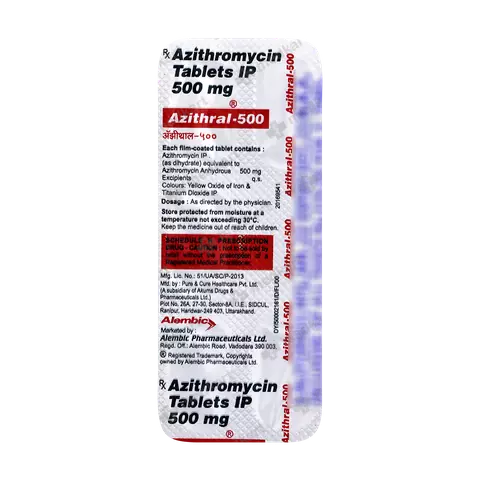 AZITHRAL 500MG 1X5