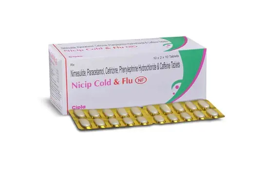 Buy Nicip Cold & Flu Tablet 10s Online, View Uses, Review, Pr