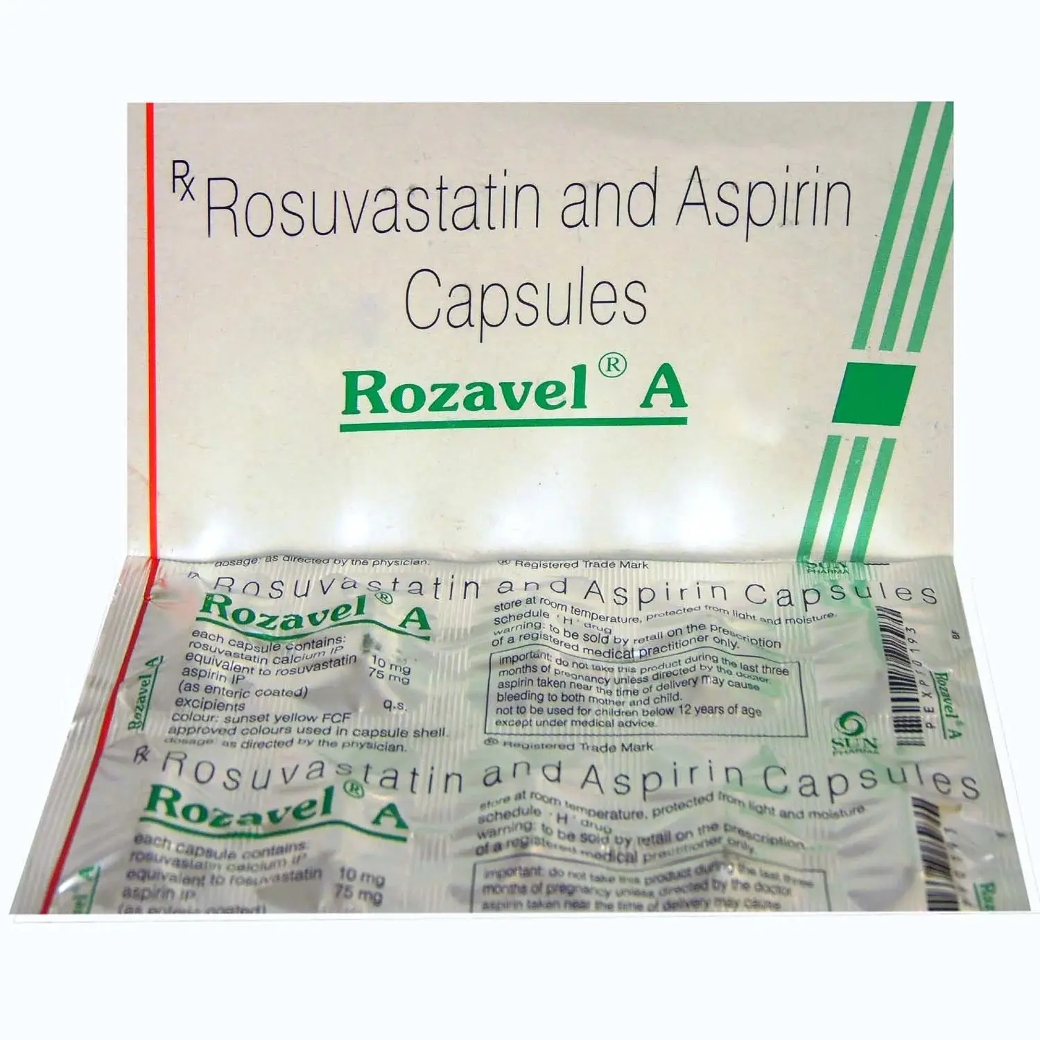 Rozavel A 10mg/75mg Capsule 10s