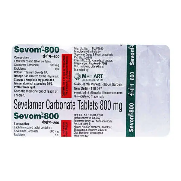 Sevom 800mg Tablet