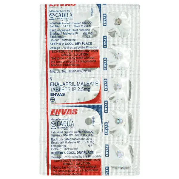 Envas 2.5mg Tablet 15s