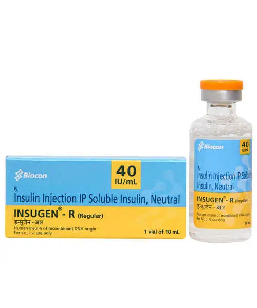 Insugen-R 40IU/ml Solution For Injection 10ml