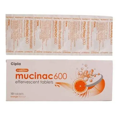 Mucinac 600mg Effervescent Tablet 10s