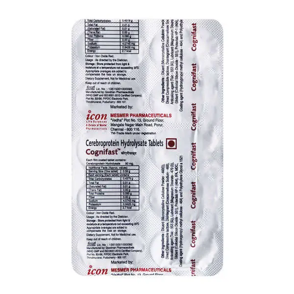 Cognifast 90mg Tablet 10s