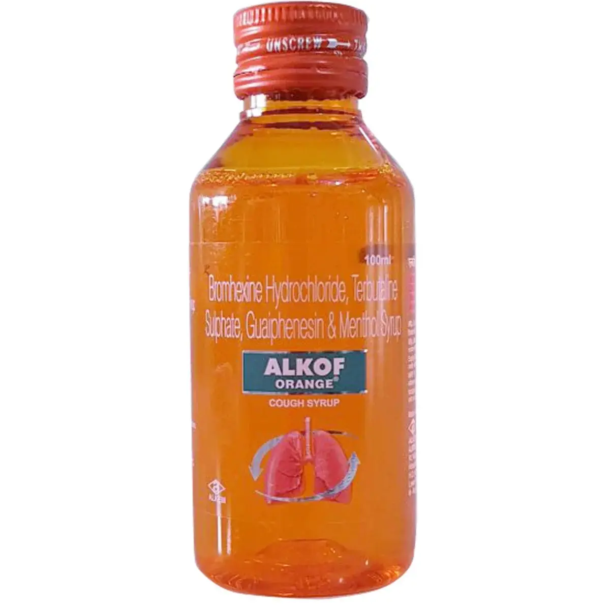 Alkof 50mg/1.25mg/2mg Syrup Orange 100ml