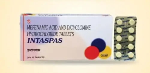 Intaspas 10mg/250mg Tablet 10s