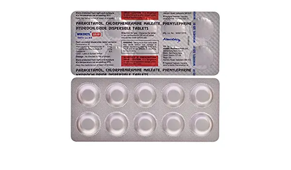 Wikoryl 2mg/325mg/5mg Tablet DT 10s