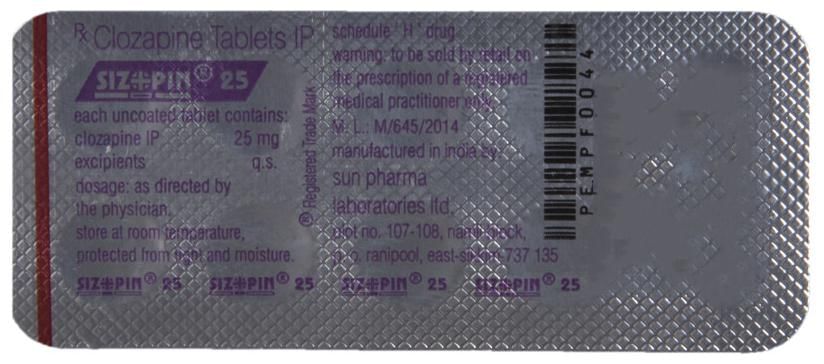 Sizopin 25 Tablet