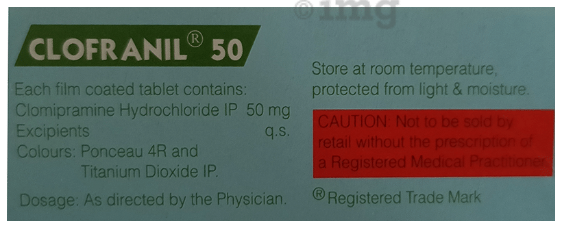 Clofranil 50mg Tablet