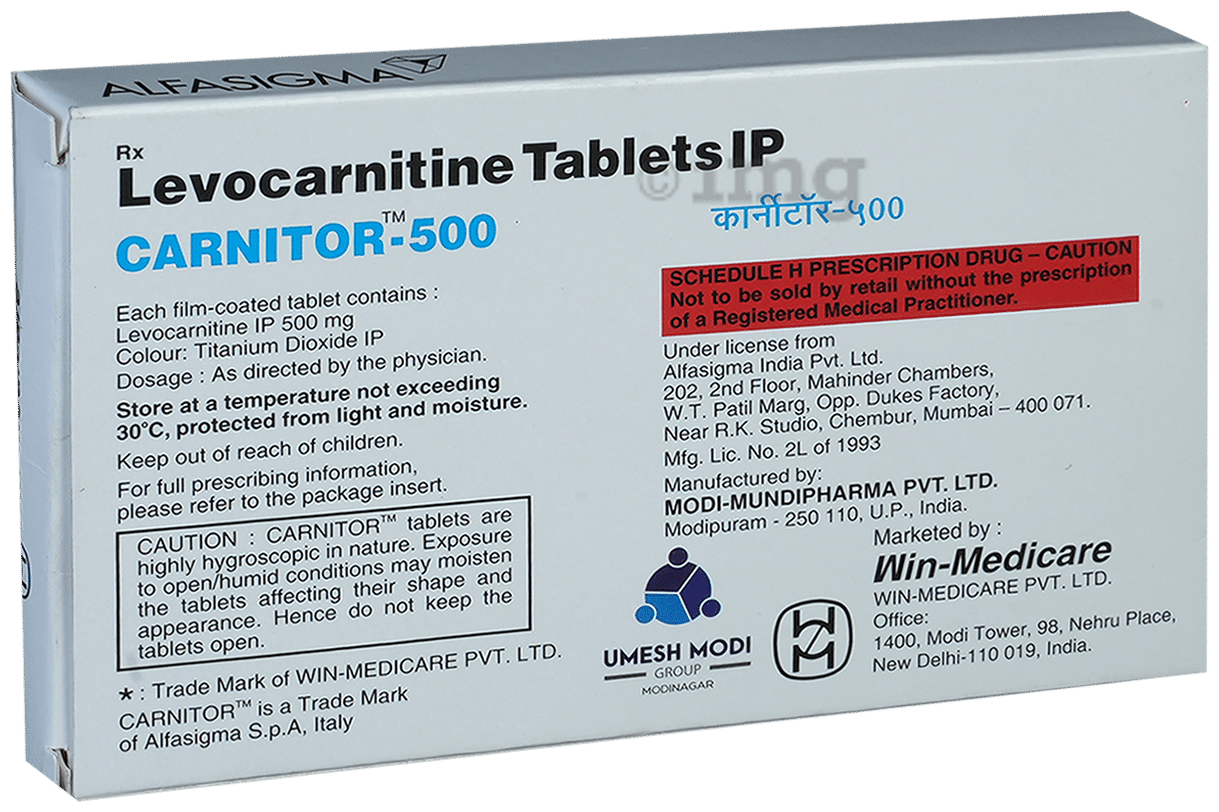 Carnitor 500 Tablet