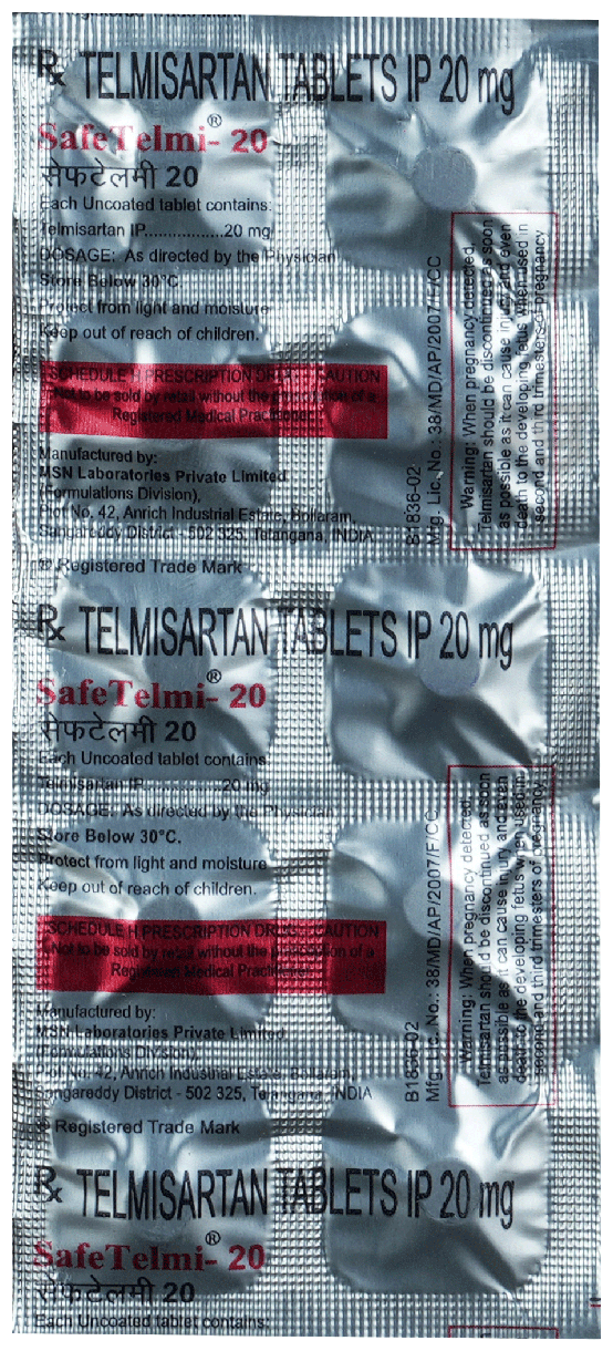 Safetelmi 20 Tablet